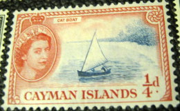 Cayman Islands 1953 Queen Elizabeth II Cat Boat 0.25d - Mint - Caimán (Islas)