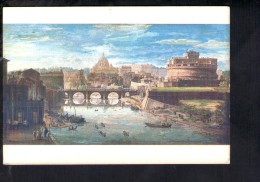 L2770 Roma, Palazzo Dei Conservatori - G. Van Wittel: Castel S. Angelo - Art, Painting, Pittura - Castel Sant'Angelo
