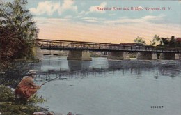 Raquette River And Bridge Norwood New York 1925 - Autres & Non Classés