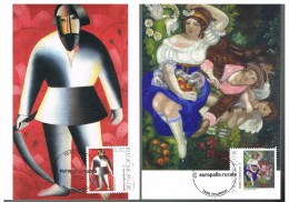 K549 Carte Maximum 3430-3431 - Europalia Russie - Peintures - 2001-2010