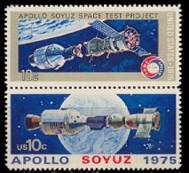 1975 USA Apollo-Soyuz Stamps Sc#1569-70 1570a Space Joint Issue Earth Globe - United States