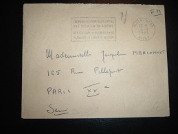 LETTRE EN FM OBL.MEC. 6-9-1961 ALGER-GARE ALGER + L'ADMINISTRATION VOUS OFFRE UNE SITUATION EN ALGERIE / OFFICE CIVIL DE - Briefe U. Dokumente