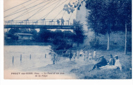 Précy Sur Oise - Le Pont Et Un Coin De La Plage - Précy-sur-Oise