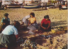 PORTUGAL,PORTUGUES,PORTUG UESA,Nazaré,métier,port ,puerto,amanhando O Peixe,écaillant Vidant Le Poisson,sardine,rare - Leiria