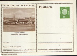 Germany/Federal Republic - Postal Stationery Postcard Unused 1959- P41 Flughafen Hamburg - Postales - Nuevos