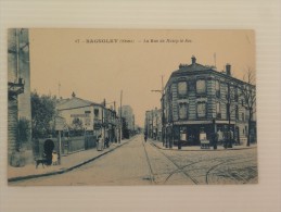 93 BAGNOLET LA RUE DE NOISY LE SEC VOYAGEE TRES BON ETAT BLEUTEE - Bagnolet