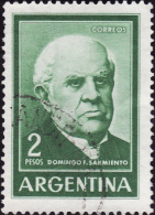 ARGENTINE  1963 -   YT  662  -  Sarmiento  -  Oblitéré - Usati