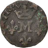 Monnaie, France, Liard, 1614, Trévoux, TB+, Billon, Boudeau:1077 - Other & Unclassified