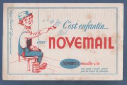 BUVARD C'EST ENFANTIN AVEC NOVEMAIL - NOVEMAIL EMAILLE VITE - 21 X 13.6 Cm - Vernici