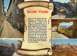 VALLON PONT D'ARC  -  Multivues - Scans Recto/verso - Vallon Pont D'Arc