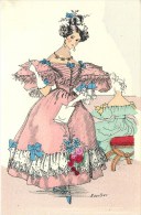 Rouillier - Illustrateur - Thème; La Mode - Histoire Du Costume - ** Restauration - 1834 ** -  Cpa En Très Bon état. - Rouillier