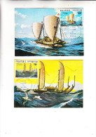 FRANZÖSISCH POLYNESIEN, 1976, Michel 224 - 227, Maximum-Karten - Tarjetas – Máxima