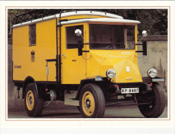 1334- POST TRUCK, GERMAN POSTAL SERVICE ANNIVERSARY, MEMORABILIA, CPA - Trucks, Vans &  Lorries