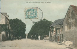 18  LES AIX D'ANGILLON / Route De Sancerre / Carte Couleur - Les Aix-d'Angillon