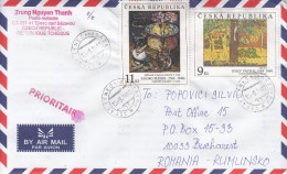 CZECH REPUBLIC : 3 Circulated Covers To Romania - Registered Shipping ! Envoi Enregistre ! - Autres & Non Classés