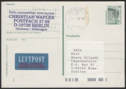 GERMANY BERLIN 1996 - MAILED POSTAL STATIONERY - CHRISTIAN WAPLER AUCTION - OVERPRINTED MOTORCYCLE - Autres & Non Classés