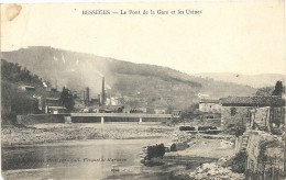 Gard, Besseges, Le Pont De La Gare Et Les Usines - Bessèges