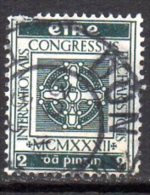 Ireland 1932 Eucharistic Congress 2d Value, Fine Used - Usati