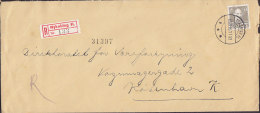 Denmark Registered Recommandé Einschreiben NYKØBING FL. Label 1946 Cover Brief 50 Øre Christian X. Stamp - Briefe U. Dokumente