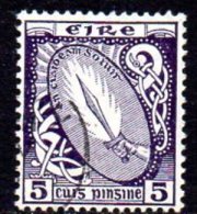 Ireland 1940 5d Definitive, E Wmk., Fine Used - Usati