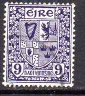 Ireland 1940 9d Definitive, E Wmk., Fine Used - Usati