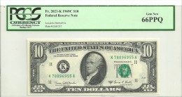 USA $10 Series 1969c.Dallas. UNC. Graded 66 By PCGS. - Biljetten Van De  Federal Reserve (1928-...)