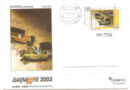 2003-SOBRE ENTERO POSTAL-ED. 85b-BARNAFIL 2003. EUROPA CARTELES. TARIFA ''A''-CIRCULADO - 1931-....