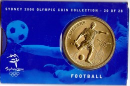 AUSTRALIA  2000 SYDNEY OLYMPIC COIN COLLECTION FOOTBALL 5 DOLLARS - Ongebruikte Sets & Proefsets
