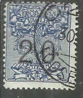 ITALY KINGDOM ITALIA REGNO 1924 SEGNATASSE PER VAGLIA 20 CENTESIMI USED - Vaglia Postale