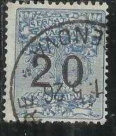ITALY KINGDOM ITALIA REGNO 1924 SEGNATASSE PER VAGLIA 20 CENTESIMI USED - Vaglia Postale