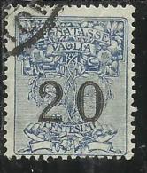 ITALY KINGDOM ITALIA REGNO 1924 SEGNATASSE PER VAGLIA 20 CENTESIMI USED - Mandatsgebühr