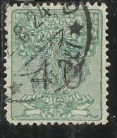 ITALY KINGDOM ITALIA REGNO 1924 SEGNATASSE TAXES TASSE DUE PER VAGLIA CENT. 40 USATO USED - Vaglia Postale