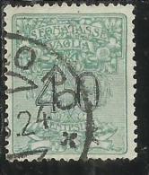 ITALY KINGDOM ITALIA REGNO 1924 SEGNATASSE TAXES TASSE DUE PER VAGLIA CENT. 40 USATO USED - Vaglia Postale