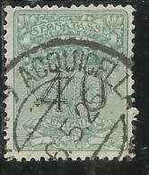 ITALY KINGDOM ITALIA REGNO 1924 SEGNATASSE TAXES TASSE DUE PER VAGLIA CENT. 40 USATO USED - Tax On Money Orders