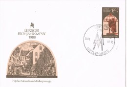 10395. Carta Entero Postal LEIPZIG (Alemania DDR) 1988. Leipziger Messe - Covers - Used