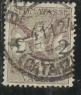 ITALY KINGDOM ITALIA REGNO 1924 SEGNATASSE TAXES TASSE DUE PER VAGLIA LIRE 2 USATO USED - Vaglia Postale