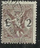 ITALY KINGDOM ITALIA REGNO 1924 SEGNATASSE TAXES TASSE DUE PER VAGLIA LIRE 2 USATO USED - Tax On Money Orders