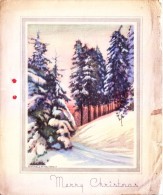 VERY OLD & VINTAGE GREETINGS CARD - PRINTED IN USA - MERRY CHRISTMAS - Sonstige & Ohne Zuordnung