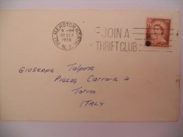 Nouvelle Zelande Lettre De Palmerston 1956 Pour Torino - Storia Postale