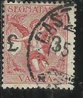 ITALY KINGDOM ITALIA REGNO 1924 SEGNATASSE TAXES TASSE DUE PER VAGLIA LIRE 3 USATO USED - Mandatsgebühr