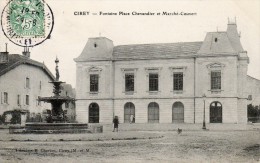 CIREY Fontaine Place Chevandier Et Marché Couvert - Cirey Sur Vezouze