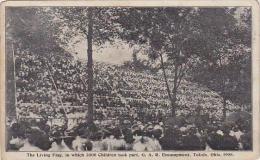 Ohio Toledo The Living Flag In Which 3000 Children Took Part G A R Encampment 1908 - Toledo