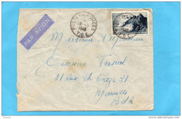 MARCOPHILIE-lettre -T O E -poste Aux Armées  -INDOCHINE-1949-+afft Taxe Avion 20frs Pointe Du Raz- Pour Françe - Guerre D'Indochine / Viêt-Nam