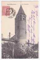Lyon Monplaisir - Les Tournelles, La Tour Et Son échauguette, Déjà Une Cheminée D'usine Menace Le Château - Circulé 1904 - Lyon 8