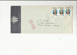 Enveloppe Timbrée De Exp HATHAWAY A  Santee 92071  Adressé A Mr  J P  Salze A Annecy 74 - Autres & Non Classés