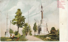Chattanooga Tennessee, Orchard Knob US Civil War Monuments, IL MD NY State Memorials C1900s Vintage Postcard - Chattanooga