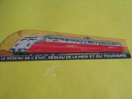 Le Réseau De L'Etat/Réseau De La Mer Et Du Tourisme /Train/ Vers 1945 ?      VP660 - Marque-Pages