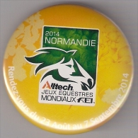 Badge.  Cheval.  Jeux Equestres Mondiaux 2014 En Normandie. - Ruitersport