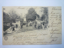 LECTOURE  (Gers)  :  Promenade Du  BASTION  -  Belle Animation      1904 - Lectoure