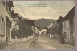 LAPOUTROIE - SCHNIERLACH - Rue Du Bourg - Animé - Timbre Allemand (Deutsches Reich) - Lapoutroie